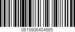 Código de barras (EAN, GTIN, SKU, ISBN): '0615908404685'