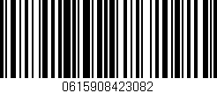 Código de barras (EAN, GTIN, SKU, ISBN): '0615908423082'