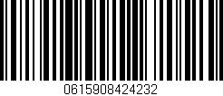Código de barras (EAN, GTIN, SKU, ISBN): '0615908424232'