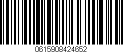 Código de barras (EAN, GTIN, SKU, ISBN): '0615908424652'