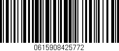 Código de barras (EAN, GTIN, SKU, ISBN): '0615908425772'