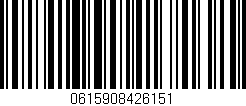 Código de barras (EAN, GTIN, SKU, ISBN): '0615908426151'
