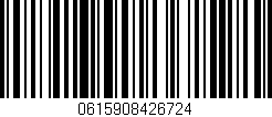Código de barras (EAN, GTIN, SKU, ISBN): '0615908426724'