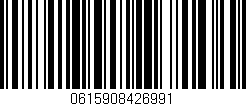 Código de barras (EAN, GTIN, SKU, ISBN): '0615908426991'