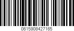 Código de barras (EAN, GTIN, SKU, ISBN): '0615908427165'