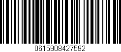 Código de barras (EAN, GTIN, SKU, ISBN): '0615908427592'