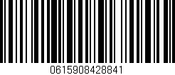 Código de barras (EAN, GTIN, SKU, ISBN): '0615908428841'