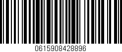 Código de barras (EAN, GTIN, SKU, ISBN): '0615908428896'