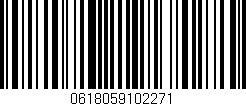 Código de barras (EAN, GTIN, SKU, ISBN): '0618059102271'