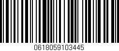 Código de barras (EAN, GTIN, SKU, ISBN): '0618059103445'