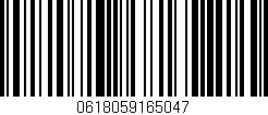 Código de barras (EAN, GTIN, SKU, ISBN): '0618059165047'
