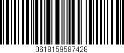Código de barras (EAN, GTIN, SKU, ISBN): '0618159587428'