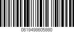 Código de barras (EAN, GTIN, SKU, ISBN): '0619498605880'