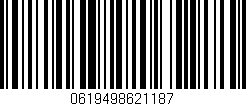 Código de barras (EAN, GTIN, SKU, ISBN): '0619498621187'