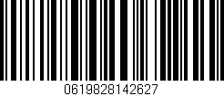 Código de barras (EAN, GTIN, SKU, ISBN): '0619828142627'