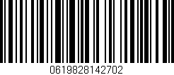 Código de barras (EAN, GTIN, SKU, ISBN): '0619828142702'