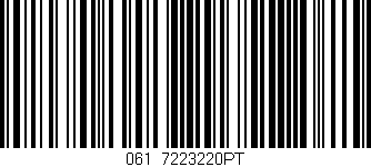 Código de barras (EAN, GTIN, SKU, ISBN): '061/7223220PT'