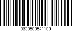 Código de barras (EAN, GTIN, SKU, ISBN): '0630509541188'