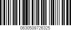 Código de barras (EAN, GTIN, SKU, ISBN): '0630509726325'