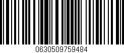 Código de barras (EAN, GTIN, SKU, ISBN): '0630509759484'