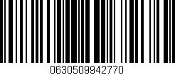 Código de barras (EAN, GTIN, SKU, ISBN): '0630509942770'