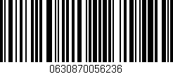 Código de barras (EAN, GTIN, SKU, ISBN): '0630870056236'
