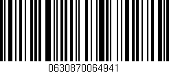 Código de barras (EAN, GTIN, SKU, ISBN): '0630870064941'