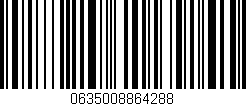 Código de barras (EAN, GTIN, SKU, ISBN): '0635008864288'