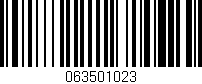 Código de barras (EAN, GTIN, SKU, ISBN): '063501023'