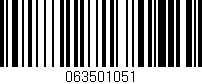 Código de barras (EAN, GTIN, SKU, ISBN): '063501051'