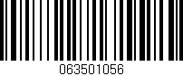 Código de barras (EAN, GTIN, SKU, ISBN): '063501056'