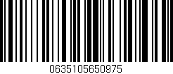 Código de barras (EAN, GTIN, SKU, ISBN): '0635105650975'