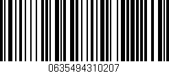 Código de barras (EAN, GTIN, SKU, ISBN): '0635494310207'