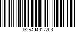 Código de barras (EAN, GTIN, SKU, ISBN): '0635494317206'
