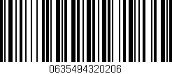 Código de barras (EAN, GTIN, SKU, ISBN): '0635494320206'