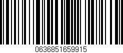 Código de barras (EAN, GTIN, SKU, ISBN): '0636851659915'
