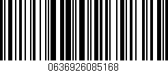 Código de barras (EAN, GTIN, SKU, ISBN): '0636926085168'