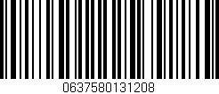 Código de barras (EAN, GTIN, SKU, ISBN): '0637580131208'