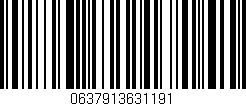 Código de barras (EAN, GTIN, SKU, ISBN): '0637913631191'