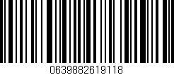 Código de barras (EAN, GTIN, SKU, ISBN): '0639882619118'