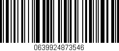 Código de barras (EAN, GTIN, SKU, ISBN): '0639924873546'