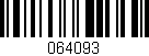 Código de barras (EAN, GTIN, SKU, ISBN): '064093'