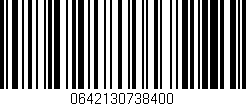 Código de barras (EAN, GTIN, SKU, ISBN): '0642130738400'