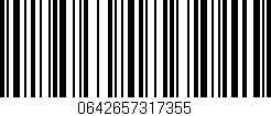 Código de barras (EAN, GTIN, SKU, ISBN): '0642657317355'