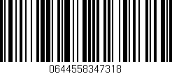 Código de barras (EAN, GTIN, SKU, ISBN): '0644558347318'
