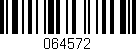 Código de barras (EAN, GTIN, SKU, ISBN): '064572'