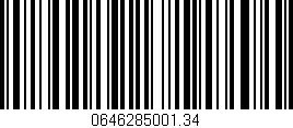 Código de barras (EAN, GTIN, SKU, ISBN): '0646285001.34'