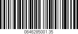 Código de barras (EAN, GTIN, SKU, ISBN): '0646285001.35'