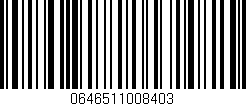 Código de barras (EAN, GTIN, SKU, ISBN): '0646511008403'