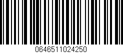 Código de barras (EAN, GTIN, SKU, ISBN): '0646511024250'